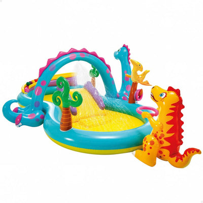 Opblaasbaar Kinderzwembad Intex   Dinosaurussen Speeltuin 302 x 112 x 229 cm 280 L